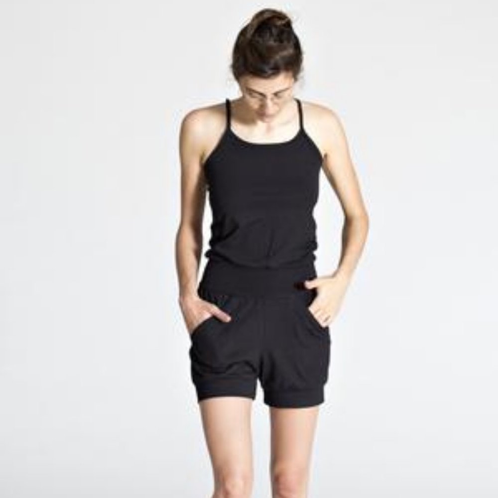 Ripple Yoga Wear Short Jumpsuit